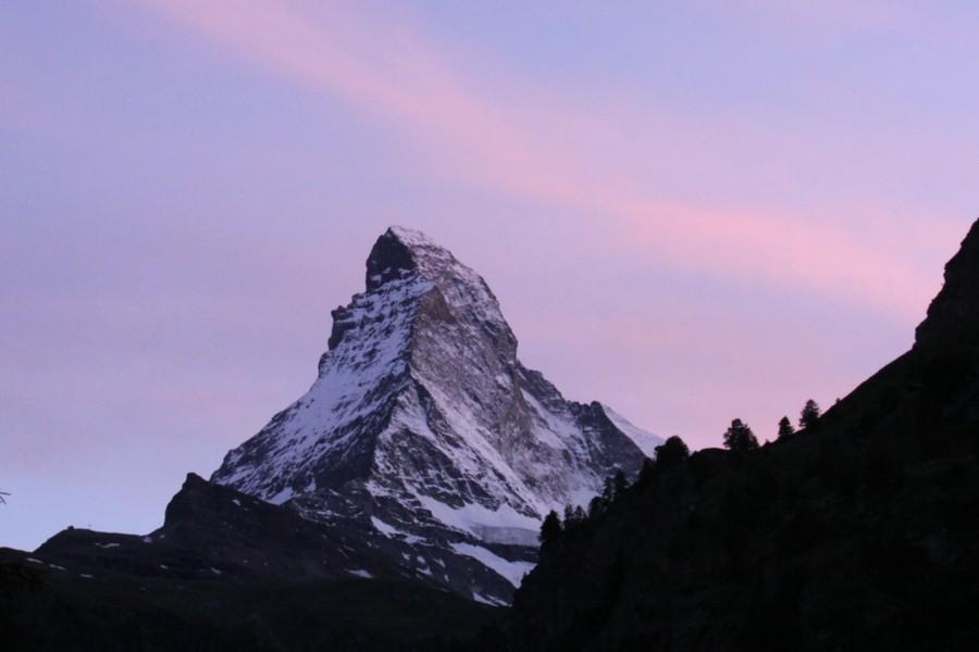 スイス旅行記(8) ― ツェルマットと夕焼け、朝焼けのマッターホルン 